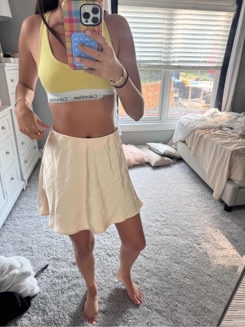 Target Cream Circle Skirt - Picture 3 of 5